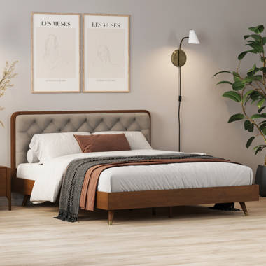 Abril tufted deals bed